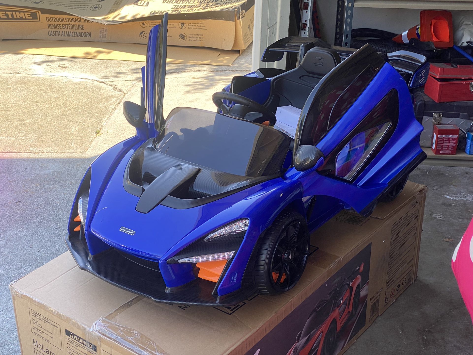 Brand New In The Box! Remote 12v Mclaren ride on car kids electric power wheels Parental Control