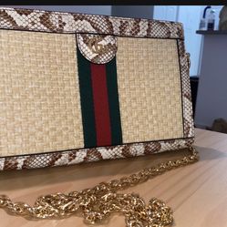 Gucci Ophidia Snake Skin Shoulder Bag 