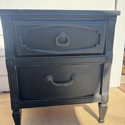 Vintage Wood Black Dresser