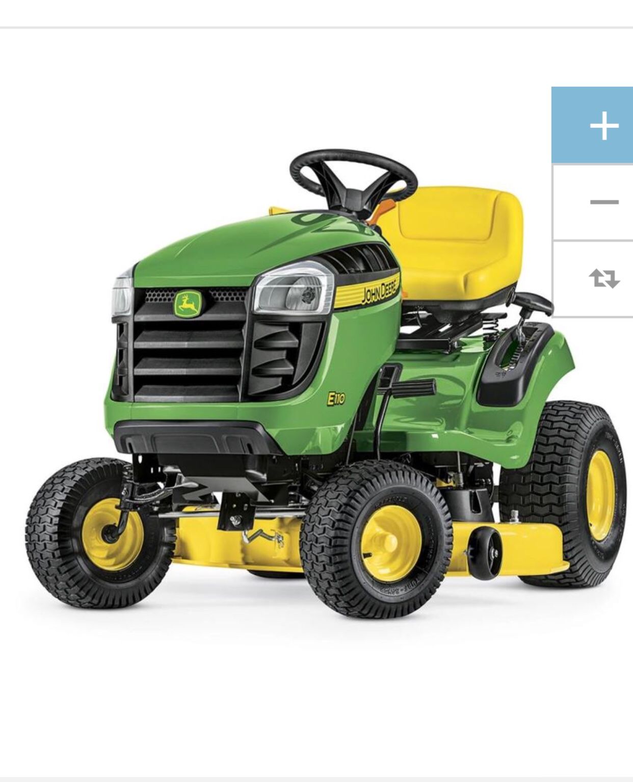 john deere e100 42 in 17.5 hp automatic lawn tractor