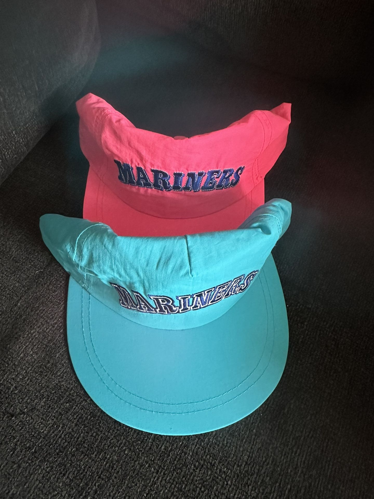 2024 Seattle Mariners '90s 1990's Night Neon Blue Or Pink Cap Hat Snapback SGA 4/27/24 Brand New