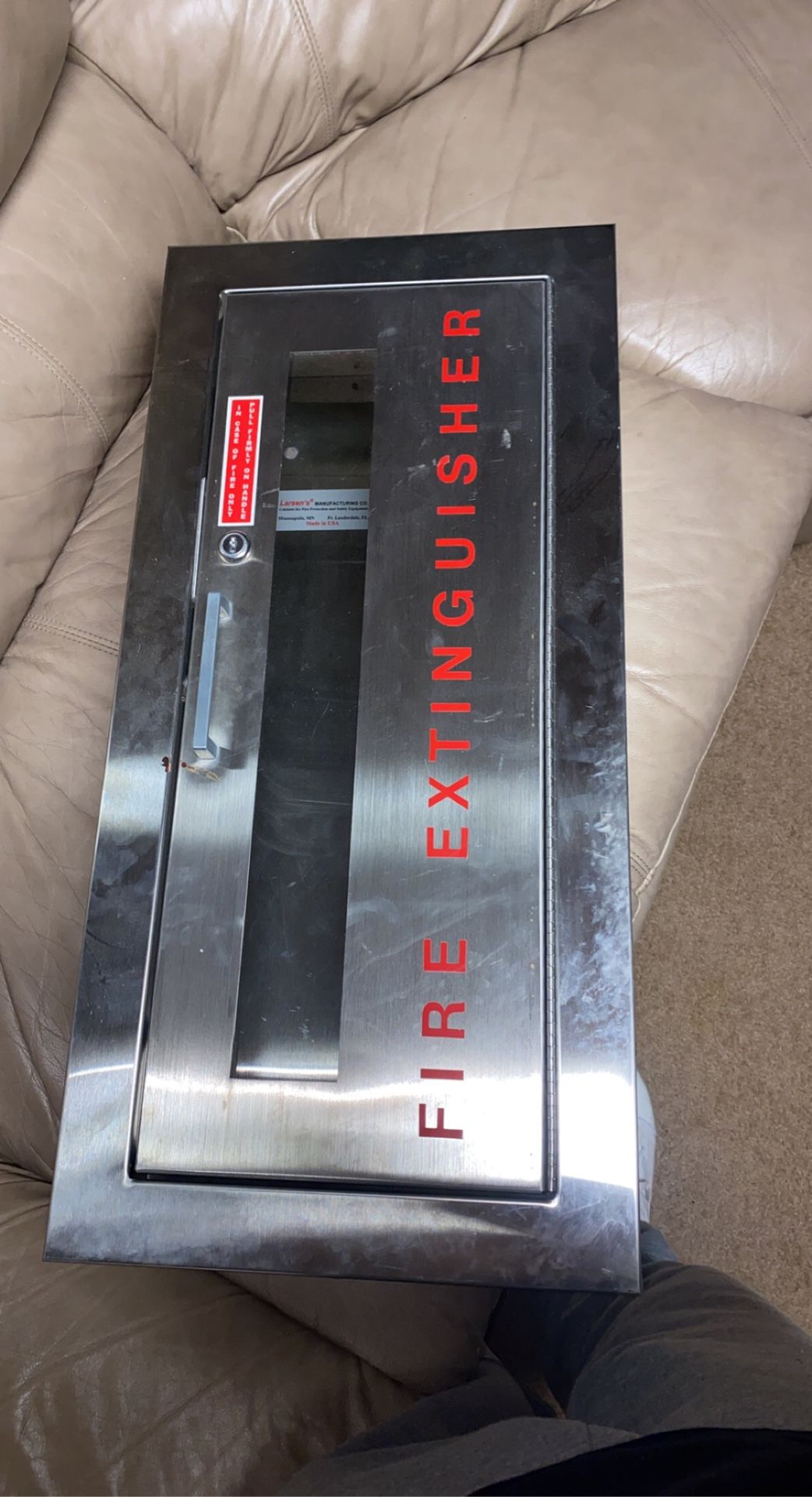 old fire extinguisher box