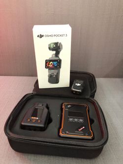 DJI Osmo Pocket 3 with DJI Mic 2 and Wireless Video Transmitter and Receiver 