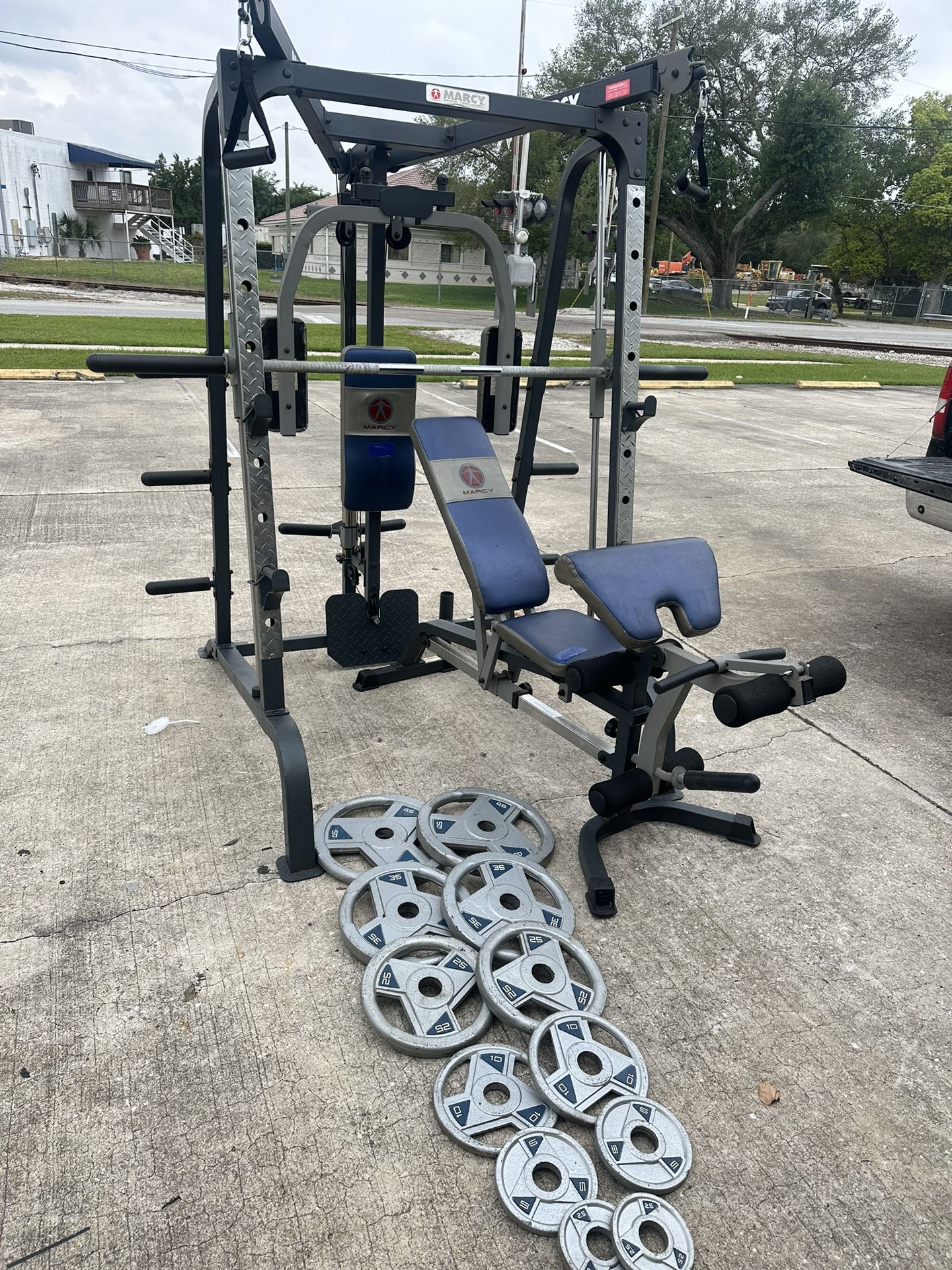 Smith Machine Home Gym Set