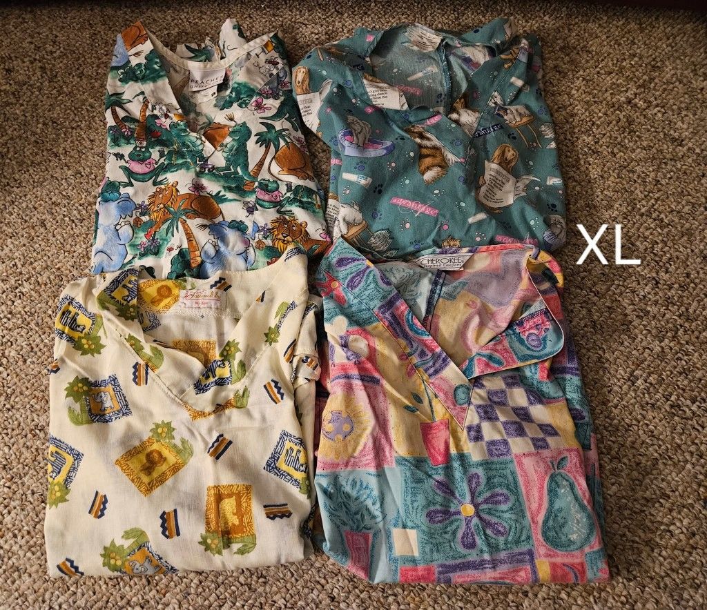 Nurse Scrubs Size XL, 1X And 2X