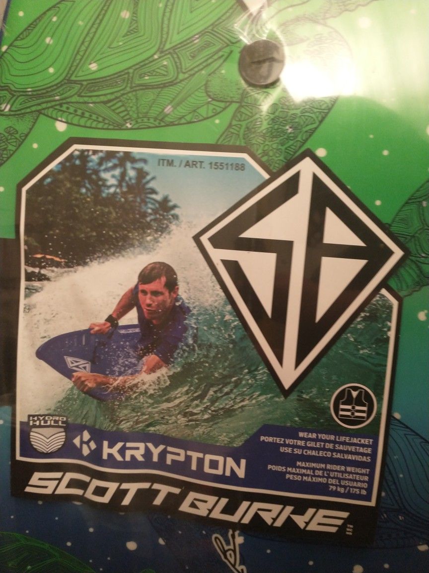 Krypton Scott Burke Hydro Hull Boogie Board