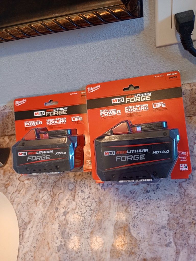 New Milwaukee Forge 8.0 and 12.0 Batteries