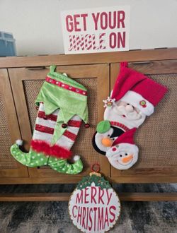 Elf and Santa Christmas Stockings!
