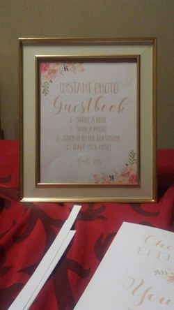 Instant photo sign 8x10