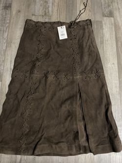 Redone Suede Skirt