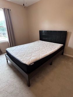 Queen bed and mattress