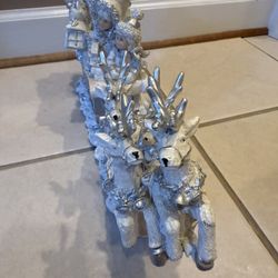 Christmas Decorations -  Blue And White Santa