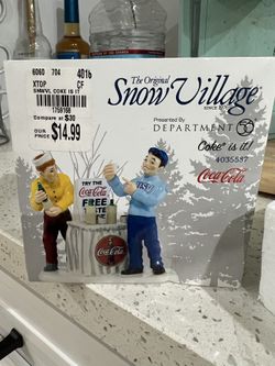 DEPT 56 Snow Village Coca Cola Figurine
