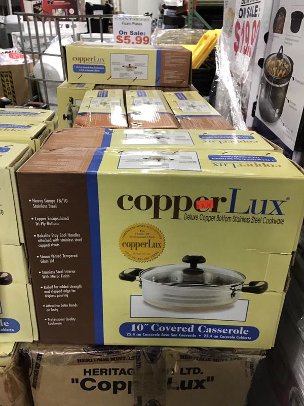 Copper lux pan