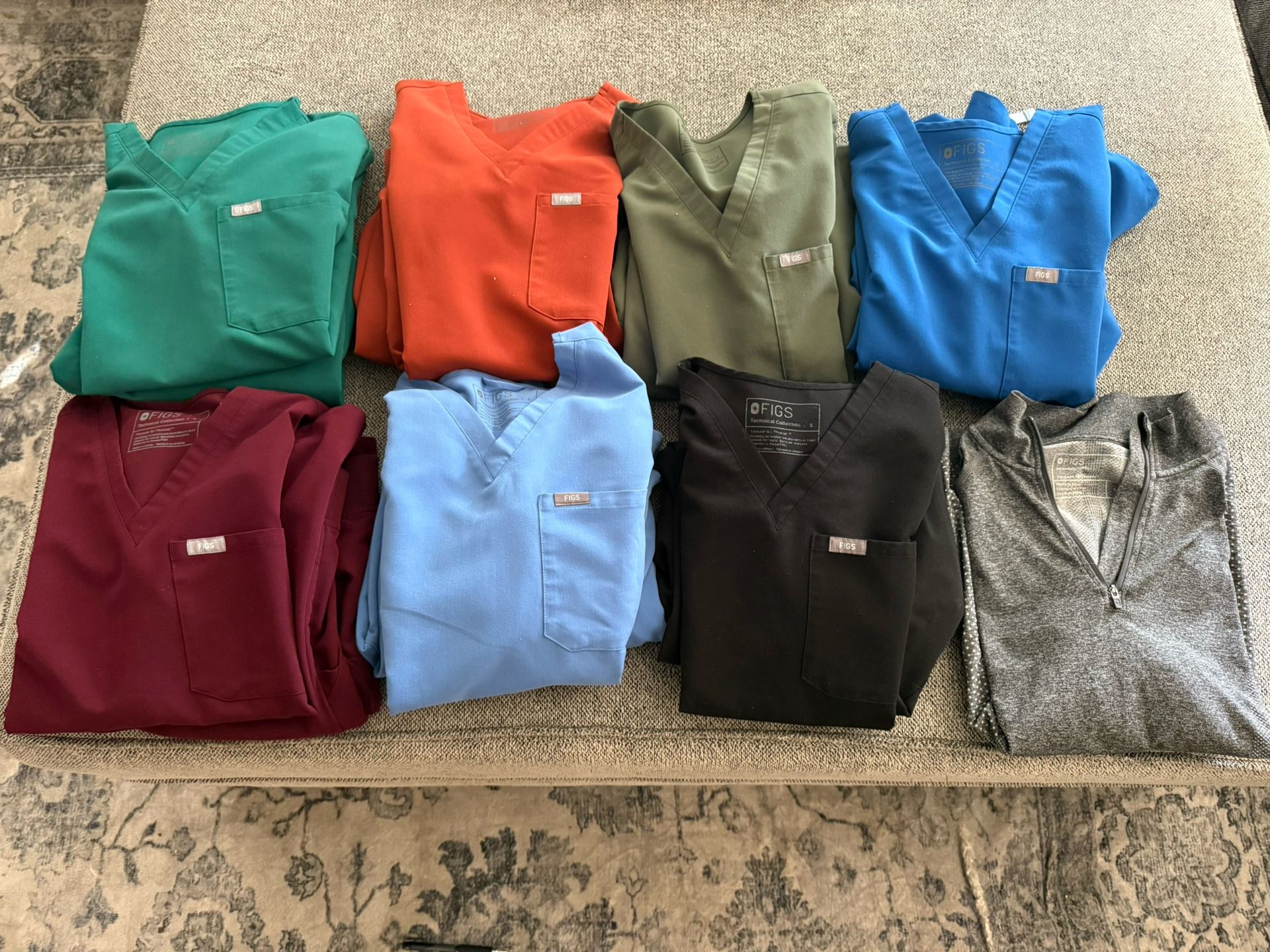 Lightly Used Figs Scrubs and Patagonia Jackets