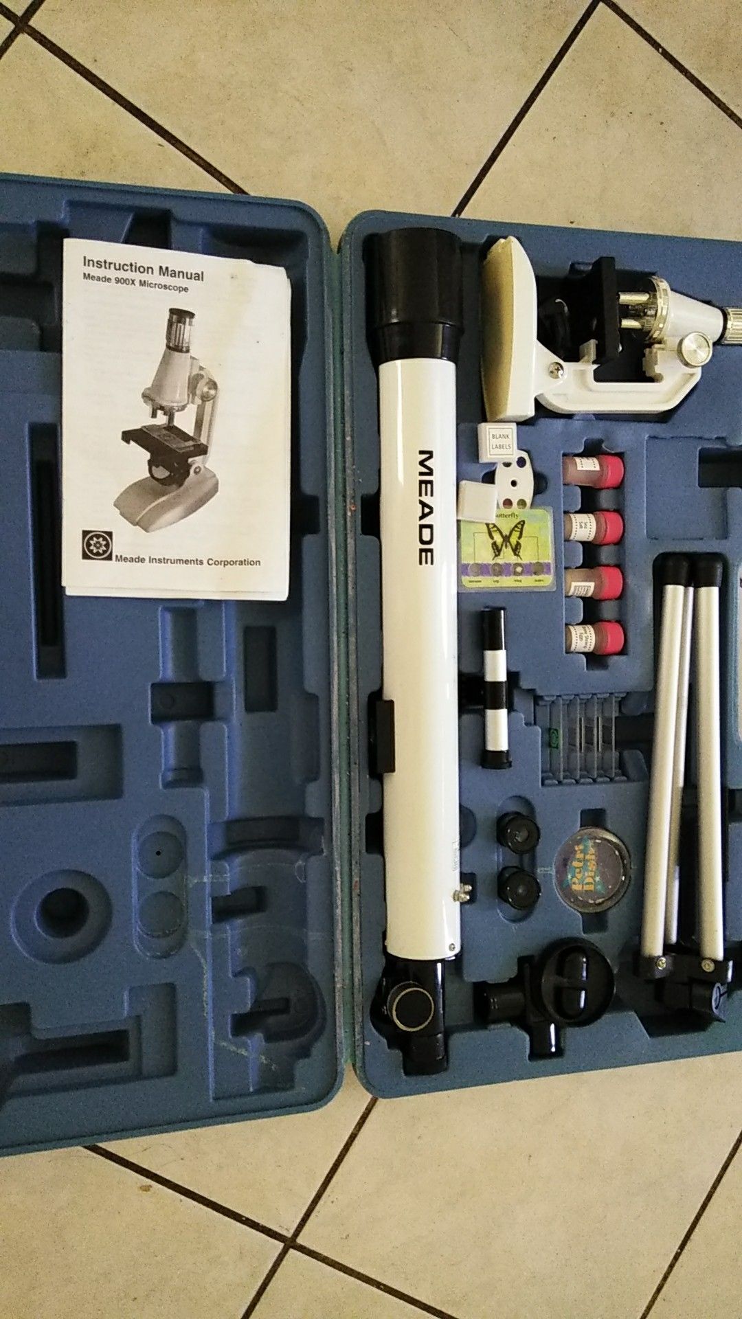 Meade telescope and microscope set