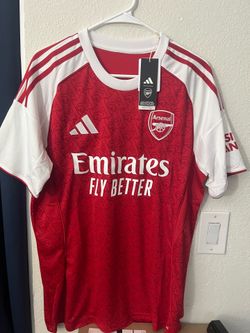 Adidas Declan Rice Arsenal 2025/26 Home Soccer Jersey L Large 41 Red Champions