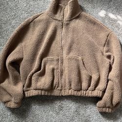 Old Navy Teddy Cropped Jacket Size S