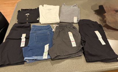 New Lot Of Girls 4 Shorts & 3 Shirts Size 8 All For $20! Please Read Post Before Messaging 