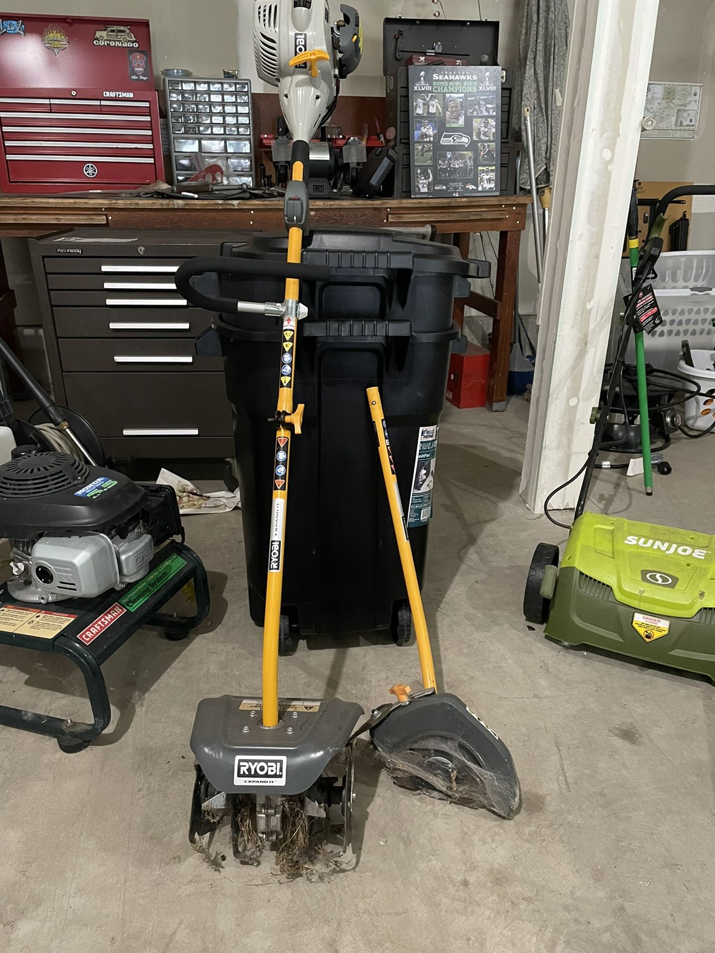 Ryobi Tiller and Edger Combo