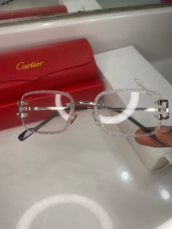 Silver Cartier Frames Clear