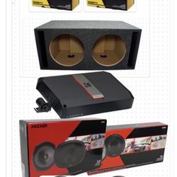 NEW BASS AND VOICE PACKAGE KICKER AUDIO  INSTALLED