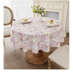 3 Round Floral Table Covers