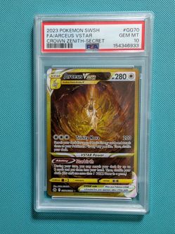 Arceus PSA 10 crown zenith Chase card clean 10