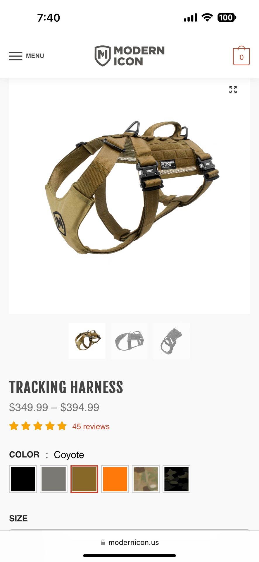 Modern Icon Tracking Harness