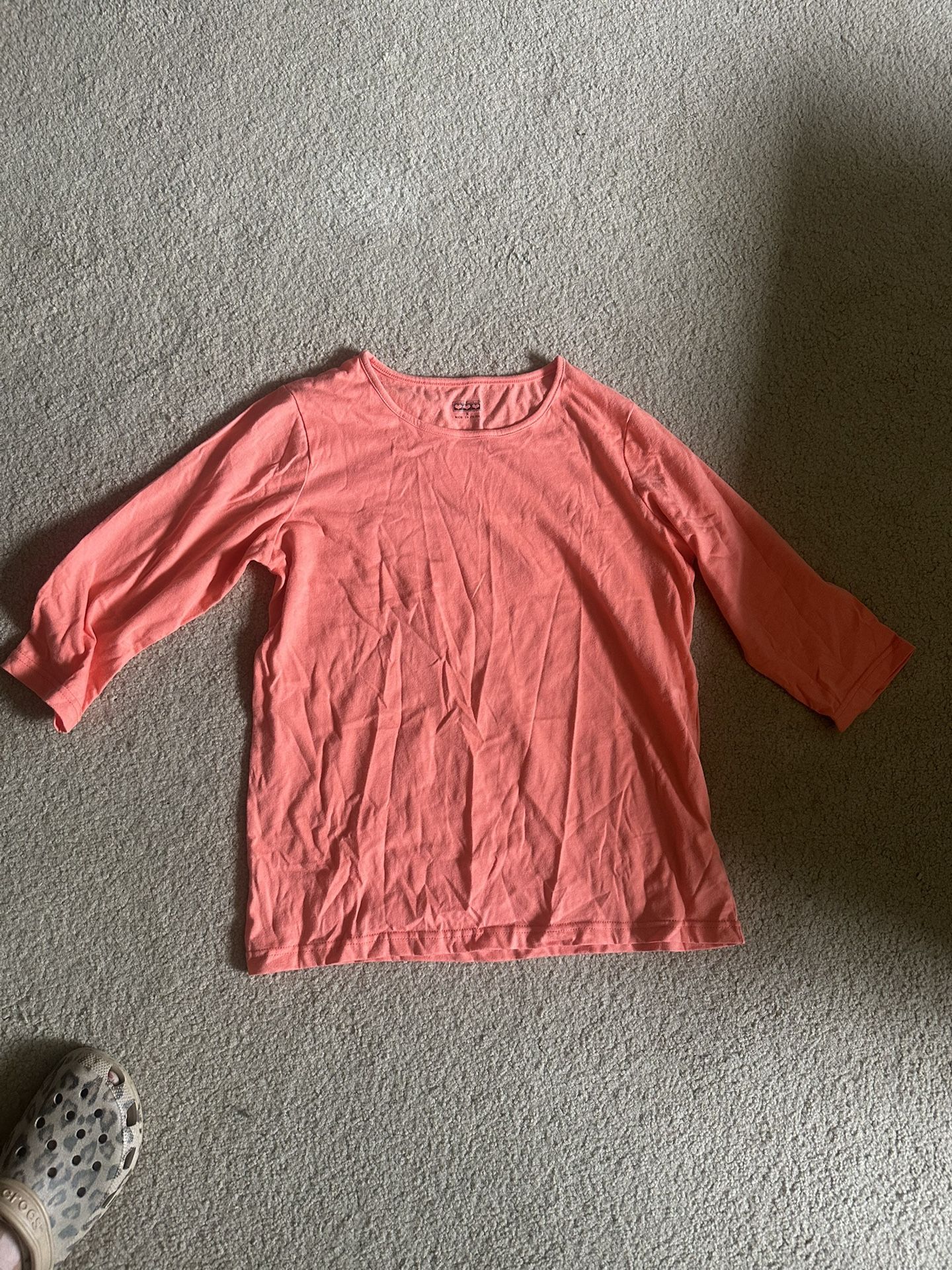 Orange 3/4 Sleeve Top