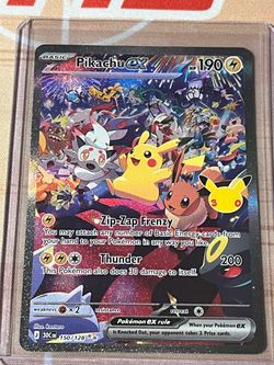 Pokémon 30th Anniversary Pikachu ex #150/128 Special Illustration Rare