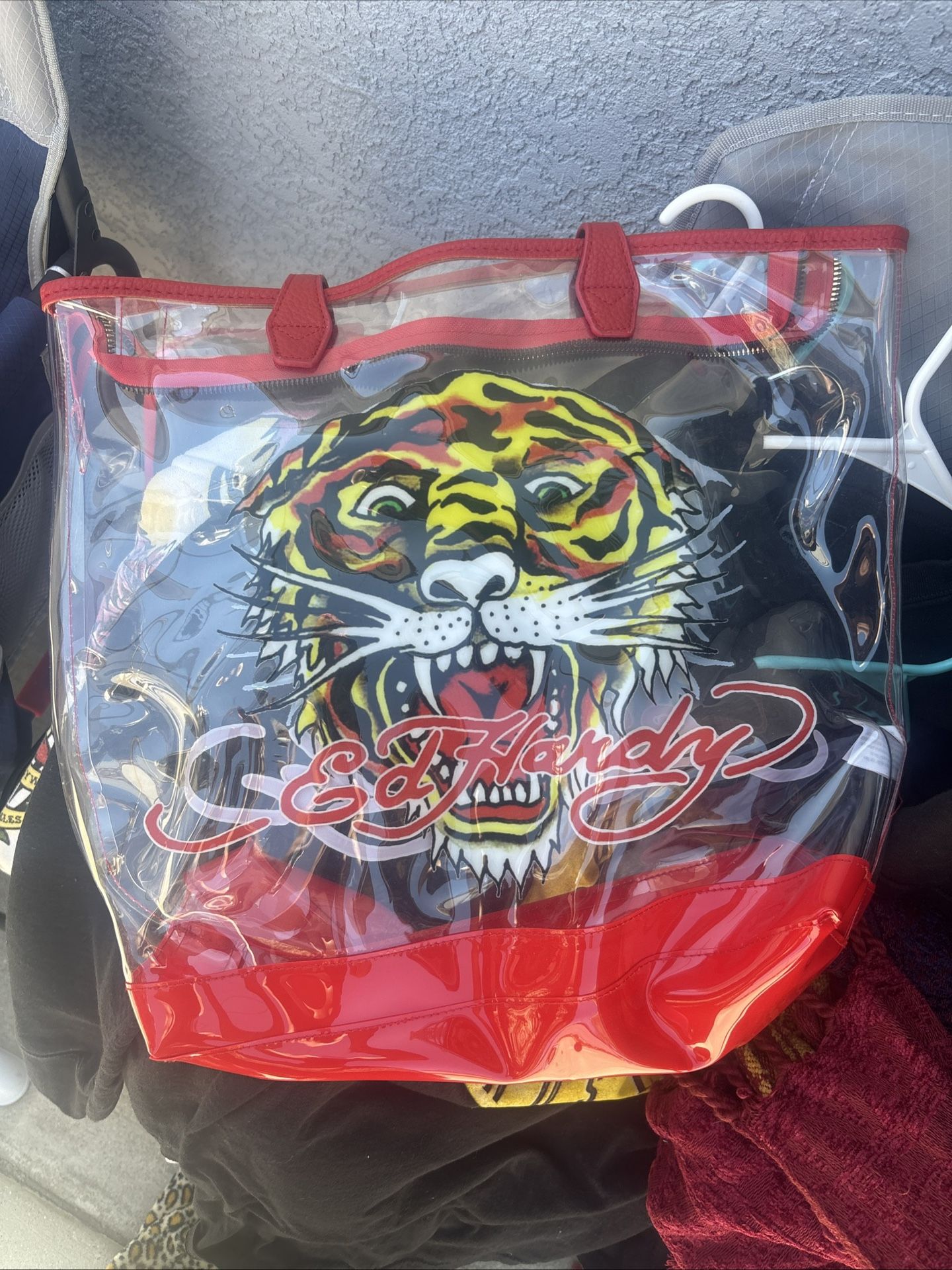 Ed Hardy Clear Tote Bag
