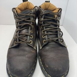 Dr Martens Brown Leather Lace Up Boots Mens Size 10