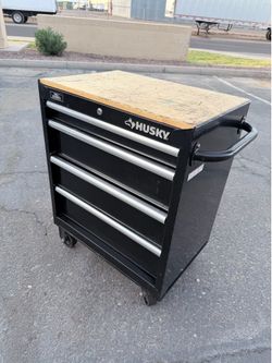 Husky 27in 4 Drawer Tool Cart Cabinet Box