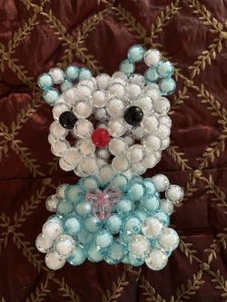 Cut Cat Bead Artwork