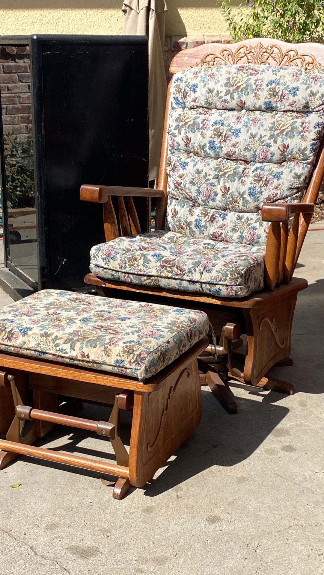 Rocking chair and stool