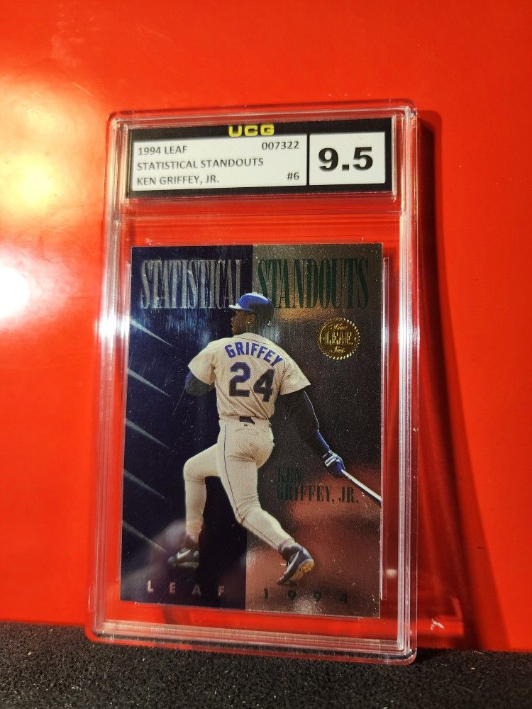 1994 LEAF BASEBALL KEN GRIFFEY JR STATISTICAL STANDOUTS MARINERS UCG 9.5 Near GEM MT