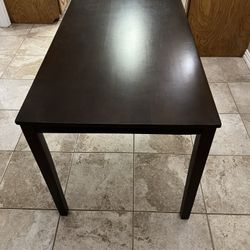 Small Dining Table-dark brown