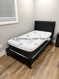 New twin bed with mattress