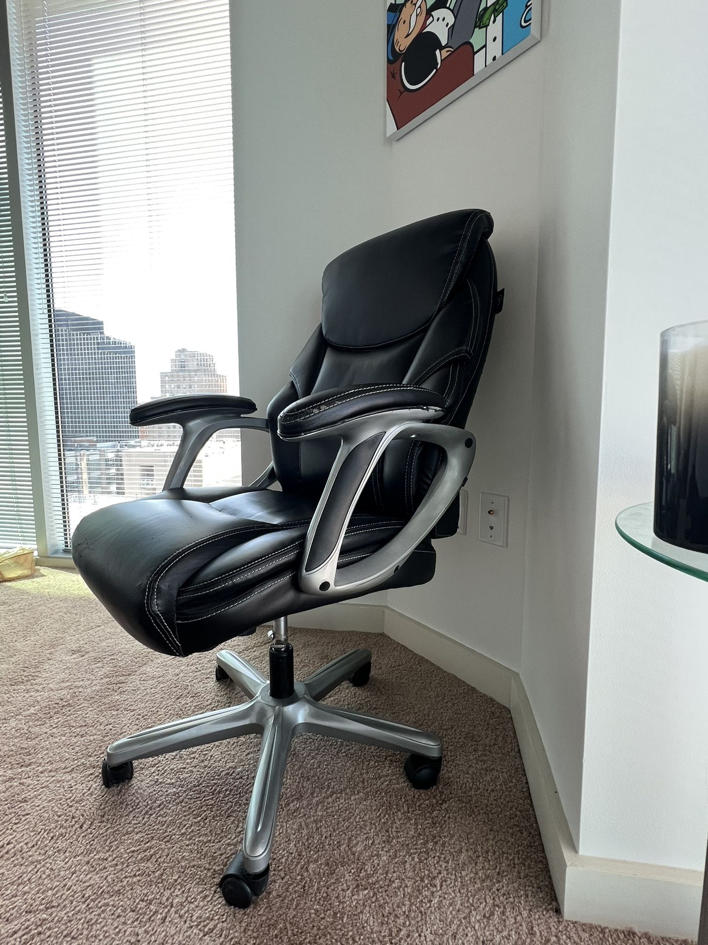 Black Leather Office Chair