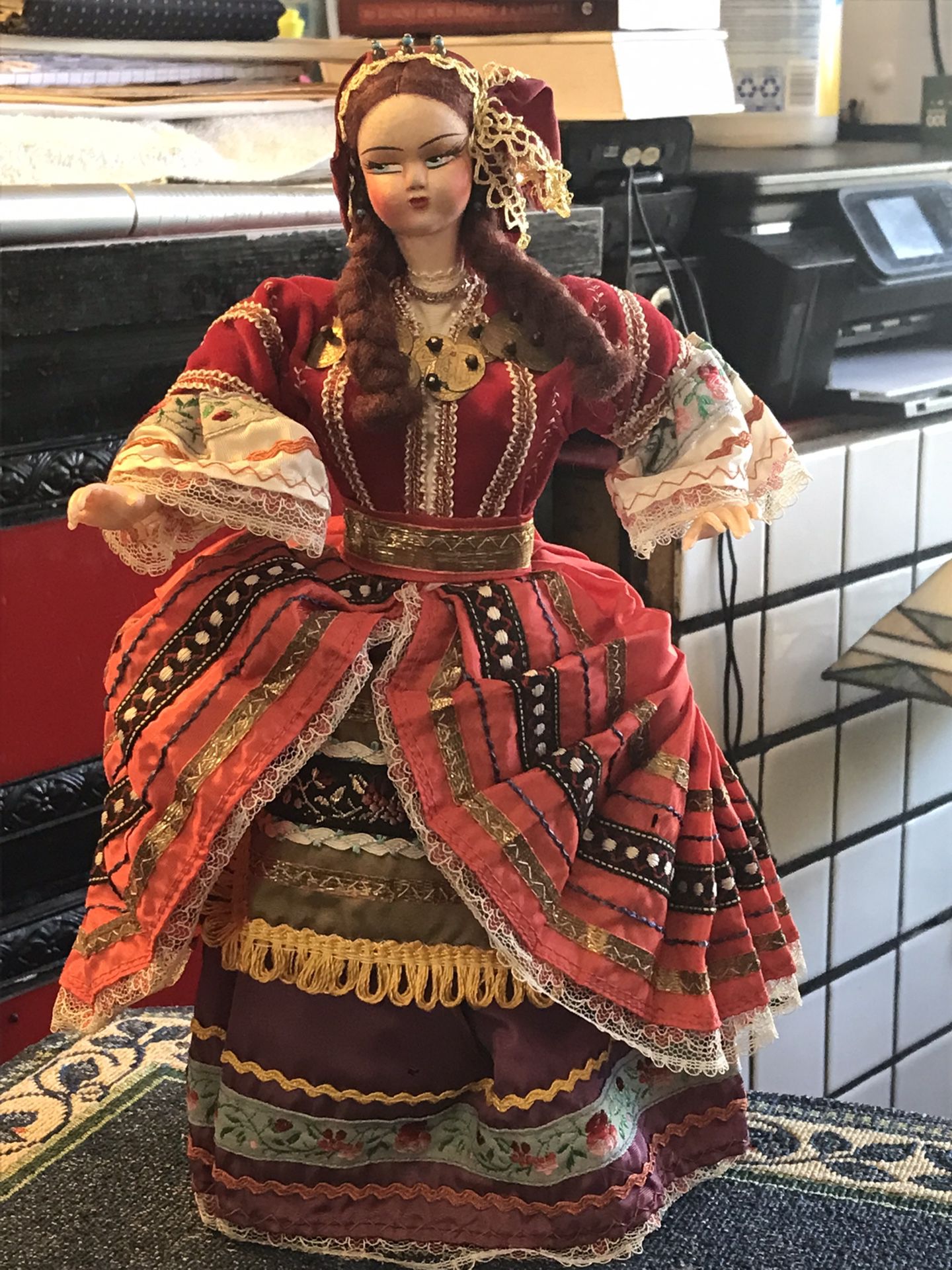 Vintage Greek Traditional Dressed Doll
