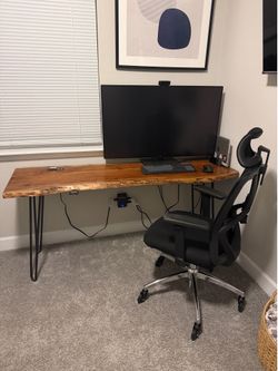 Live Edge Table w/ outlets