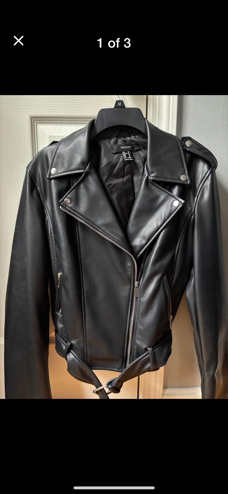 Forever 21 Faux Leather biker