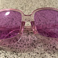 Transparent Purple Sunglasses