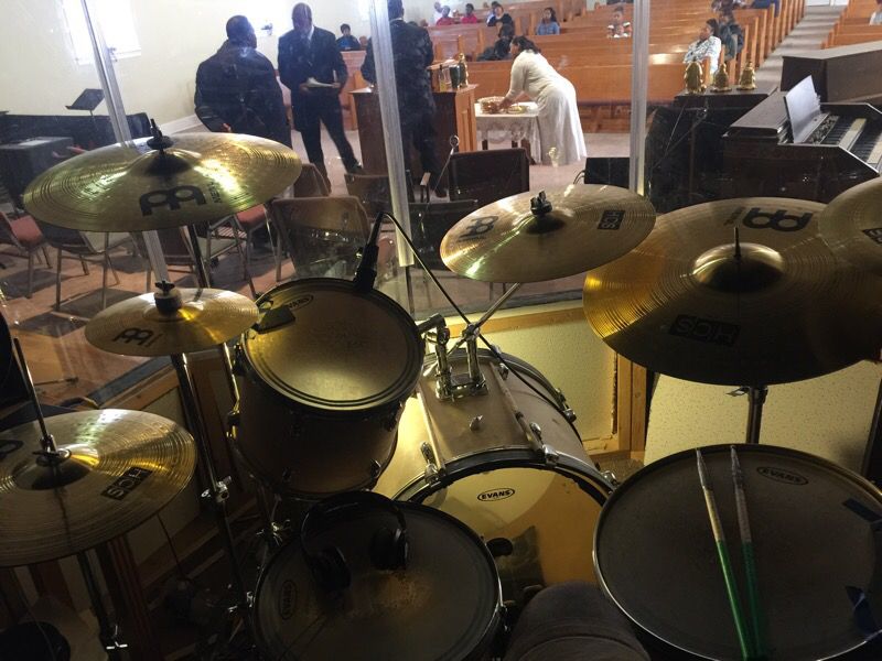 Evans drum set