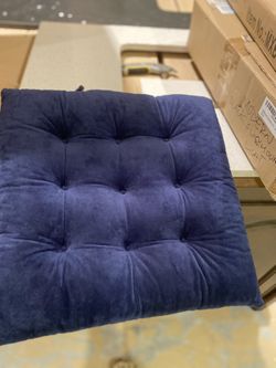 Blue Square Seat Cushions 