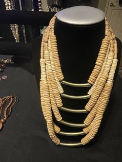 5 Strand Vintage Beaded Necklace