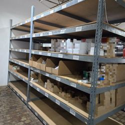 I have ten heavy storage shelves  47- inch deep x 72 - inch wide x 94 - inch tall units . Asking $ 99 each . I will work with you on the price if you 