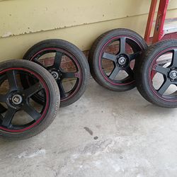 Full set of MOTEGI RACING
 MR116 tires 205/45z/r17