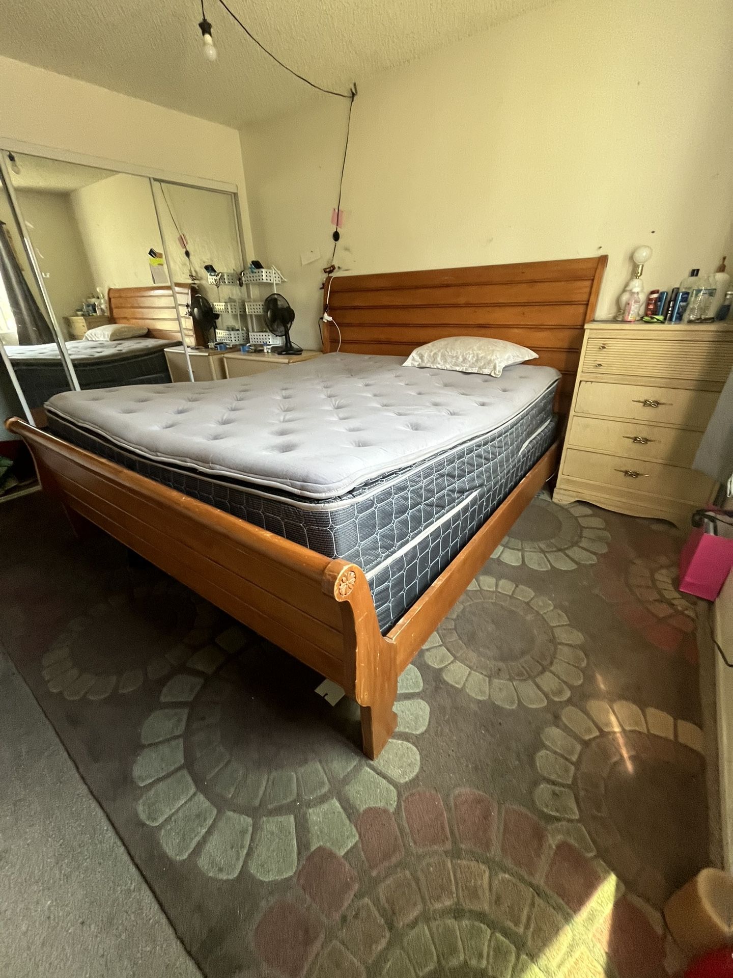 Calking Size Frame Bed Matrees Boxpring
